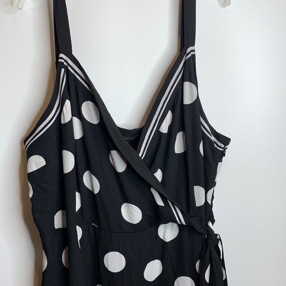 Inc Polka Dot Dress faux wrap 24W PLUS SIZE - Picture 3 of 8